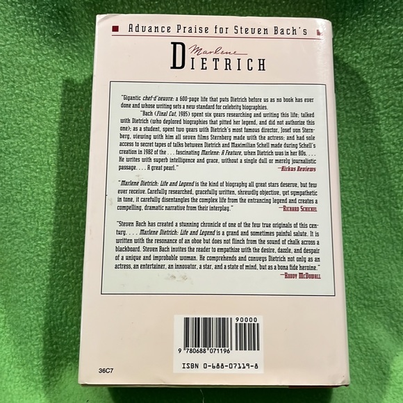 Marlene Dietrich Life And Legend by Steven Bach HC/DJ - Picture 2 of 16
